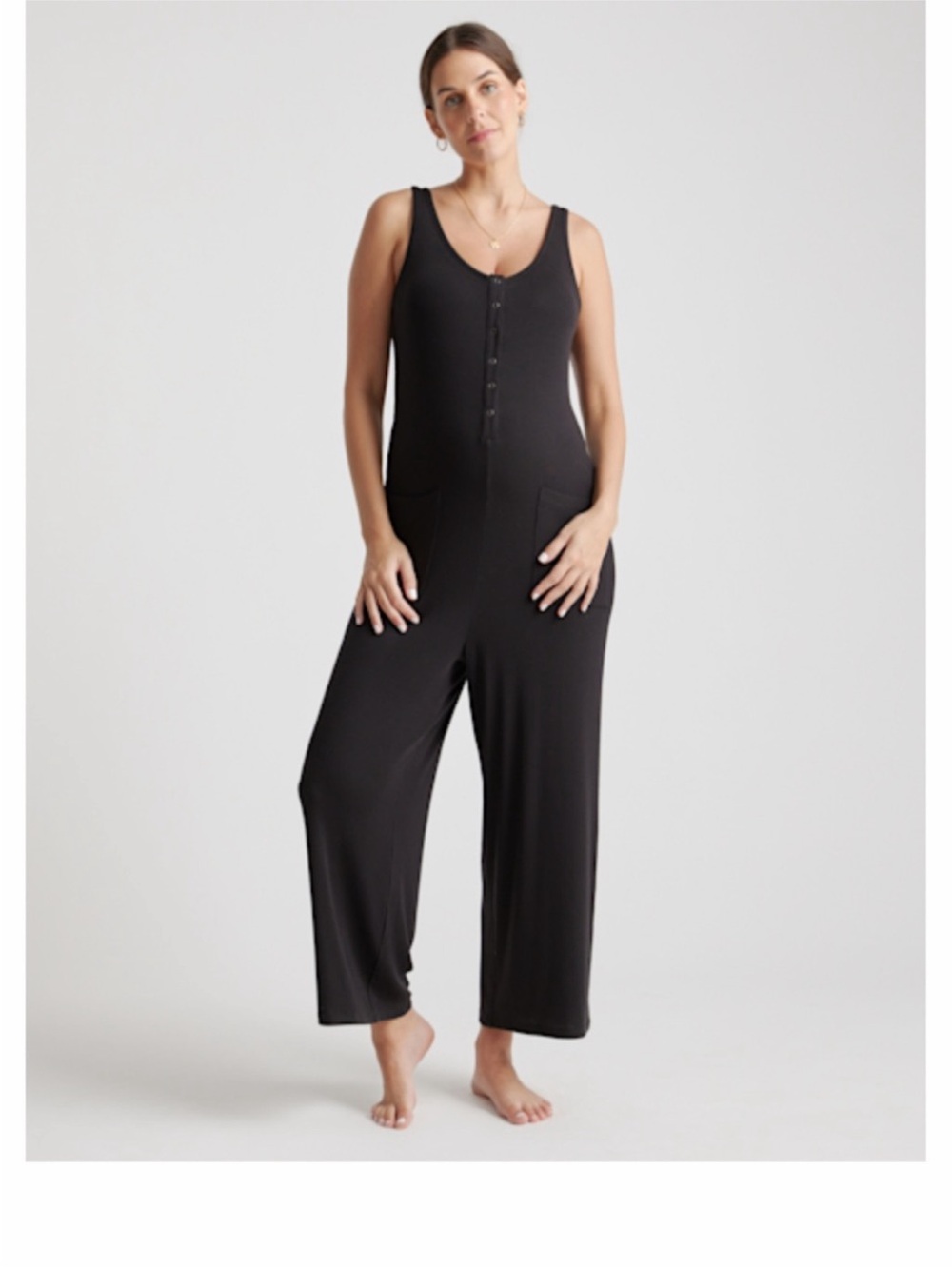 QUINCE Tencel Rib Maternity & Nursing
Jumpsuit size small